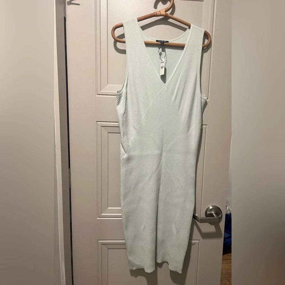 Express Knit Baby Blue Dress - Picture 1 of 4